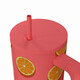 Estia  Θερμός  Straw Tumbler XL SAVE THE AEGEAN  900ml Orange Pop -01-41595