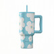 Estia  Θερμός  Straw Tumbler XL SAVE THE AEGEAN  900ml Blue Daisy -01-41618