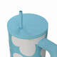 Estia  Θερμός  Straw Tumbler XL SAVE THE AEGEAN  900ml Blue Daisy -01-41618