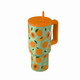 Estia  Θερμός  Straw Tumbler XL SAVE THE AEGEAN Peach Garden 900ml 01-41632