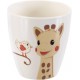 Sophie La Girafe Meal - Time set (a plate, a bowl, a cup and a cutlery set) - Kiwi Version Pink S460006