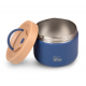 Ecolife Στρογγυλό Φαγητοδοχείο Θερμός Inox 18/8 Μπλε 650ml – 33-BO-9063