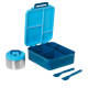 EcoLife Φαγητοδοχείο 1700ml με Χωρίσματα & Θερμομπόλ Blue Cars – 33-BO-9060