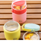 EcoLife Θερμός Φαγητού Ανοξείδωτος 450ml με Μπώλ & Κουταλάκι – Κίτρινο | 33-BO-9020